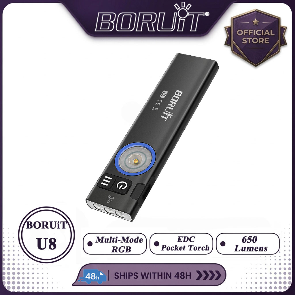 Cycling To Work - BORUiT U8 650LM EDC светодиодный фонарик